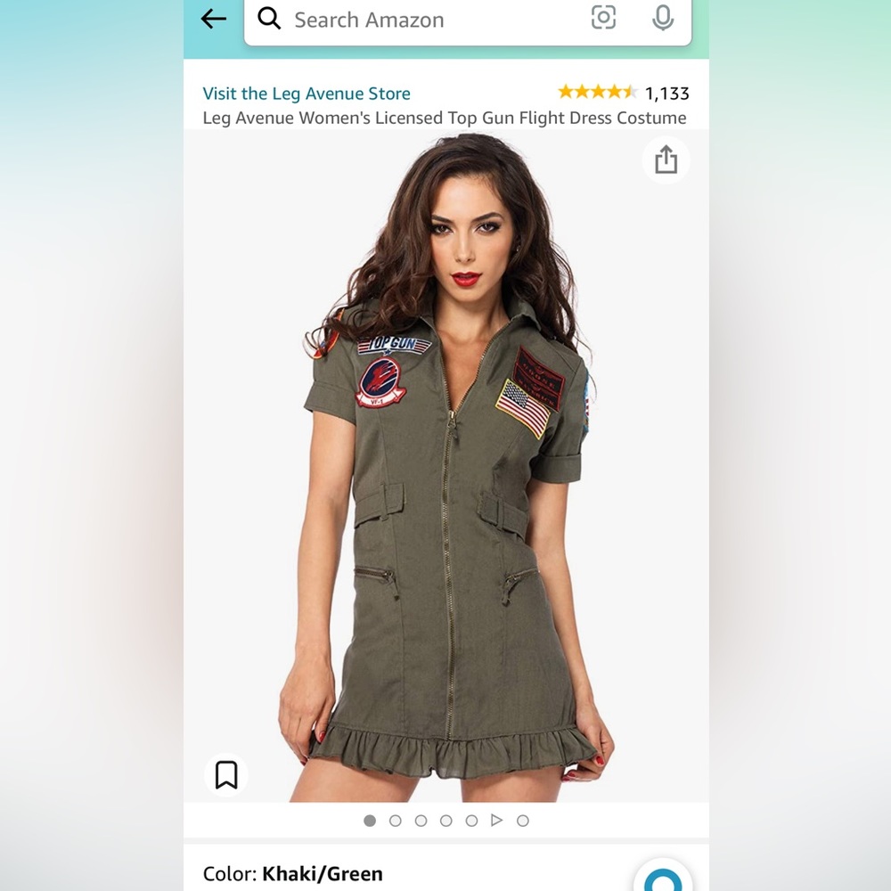 ISO (in search of) Top Gun Costume Dress. Size Medium, i’m open to prices!!!!